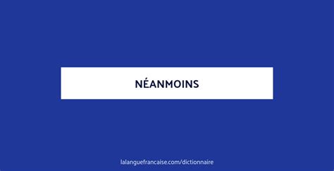 neanmoins definition.